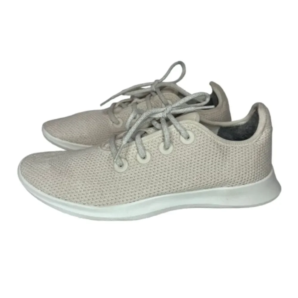 Allbirds Tree Runners Men's Light Gray Knit Lightweight Sneakers Size 9